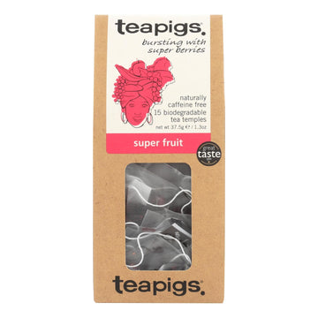 Teapigs Super Fruits Bursting With Super Berries Tea - Case Of 6 - 15 Ct - Maras Green