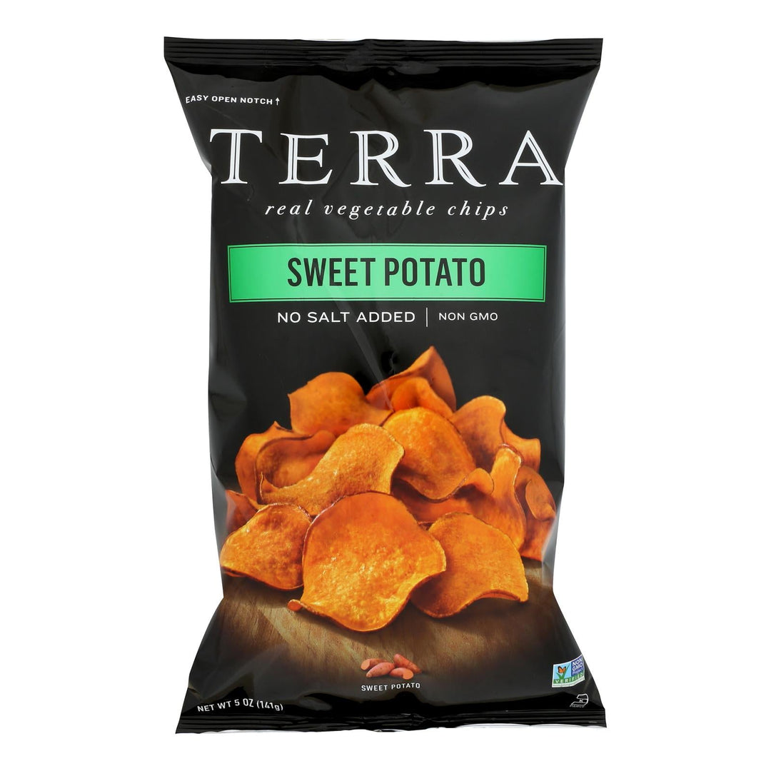 Terra Chips - Chip Sweet Potato Plain - Case Of 12 - 5 Ounces - Maras Green