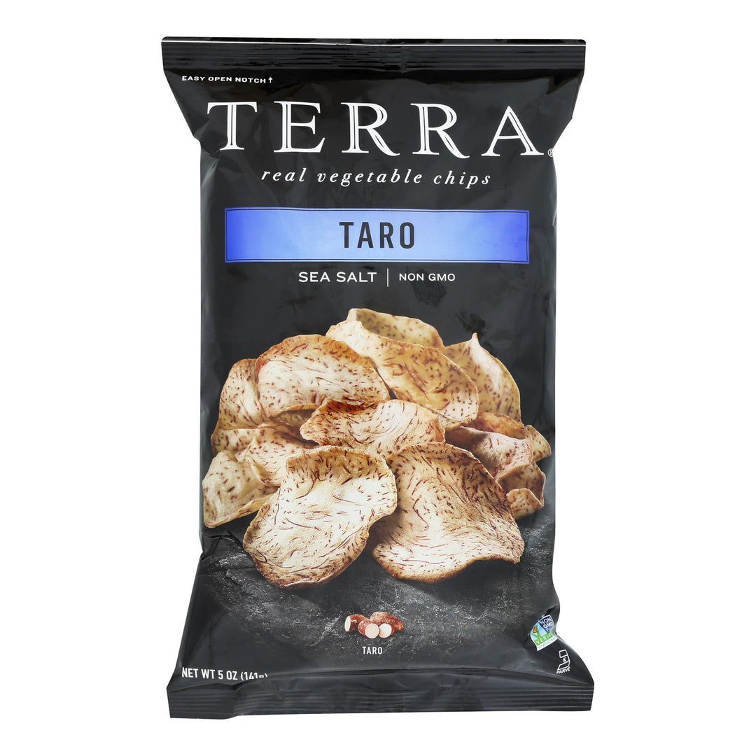 Terra Chips - Chip Vegetable Taro - Case Of 12 - 5 Ounces - Maras Green