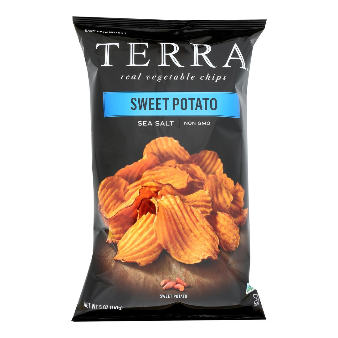 Terra Chips - Chips Sweet Potato Sea Salt - Case Of 12 - 5 Ounces - Maras Green