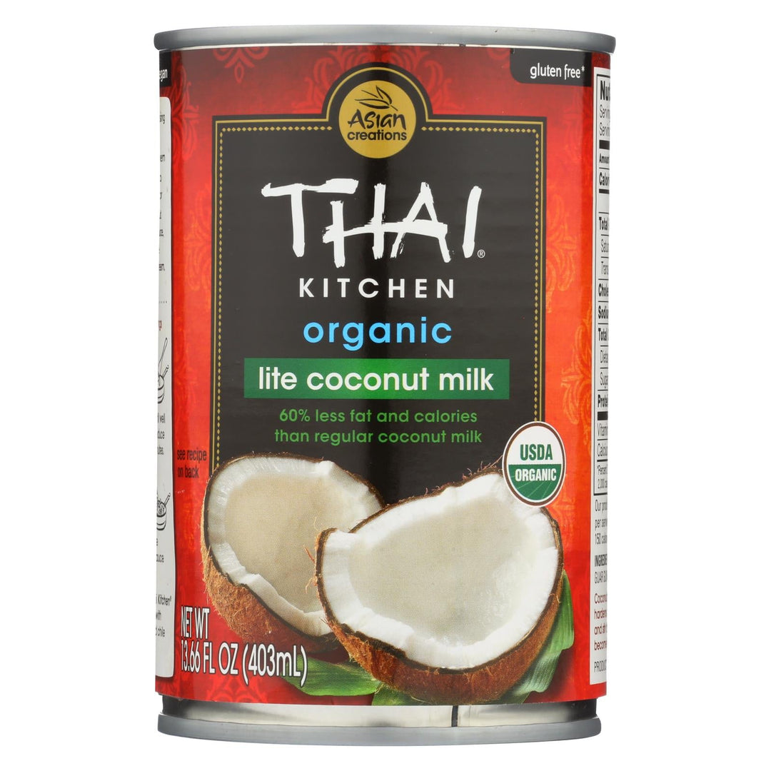 Thai Kitchen Organic Lite Coconut Milk - Case Of 12 - 13.66 Fl Oz. - Maras Green