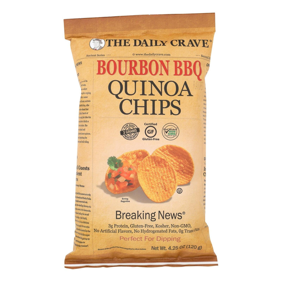 The Daily Crave - Quin Chips Bourbon Bbq - Case Of 8 - 4.25 Oz - Maras Green