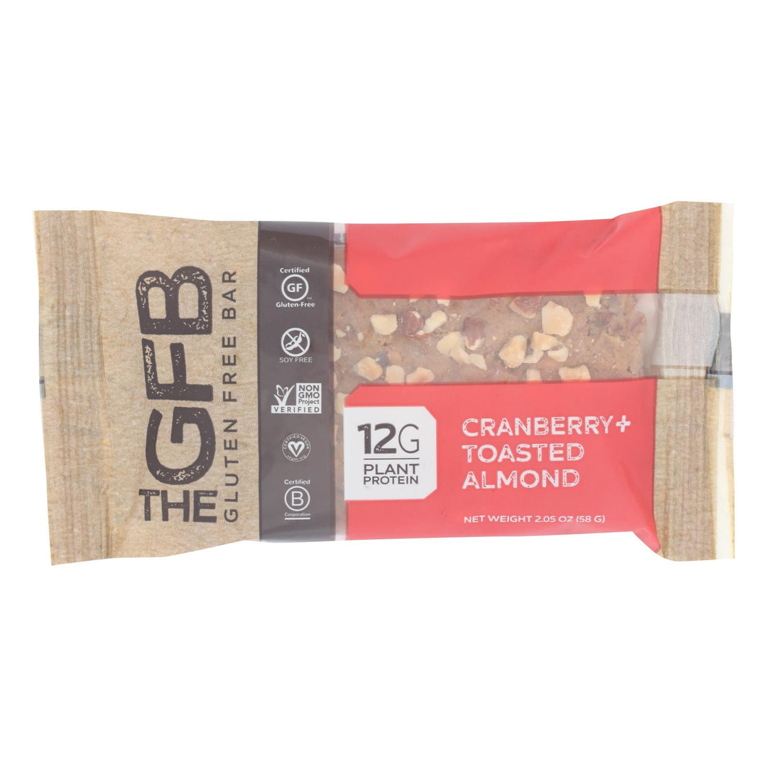 The Gluten Freeb Bar - Cranberry Toasted Almond - Gluten Free - Case Of 12 - 2.05 Oz - Maras Green