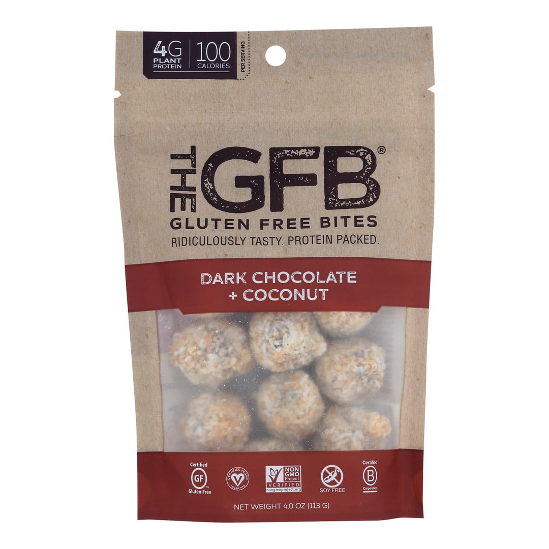 The Gluten Freeb Bites - Dark Chocolate Coconut - Case Of 6 - 4 Oz - Maras Green