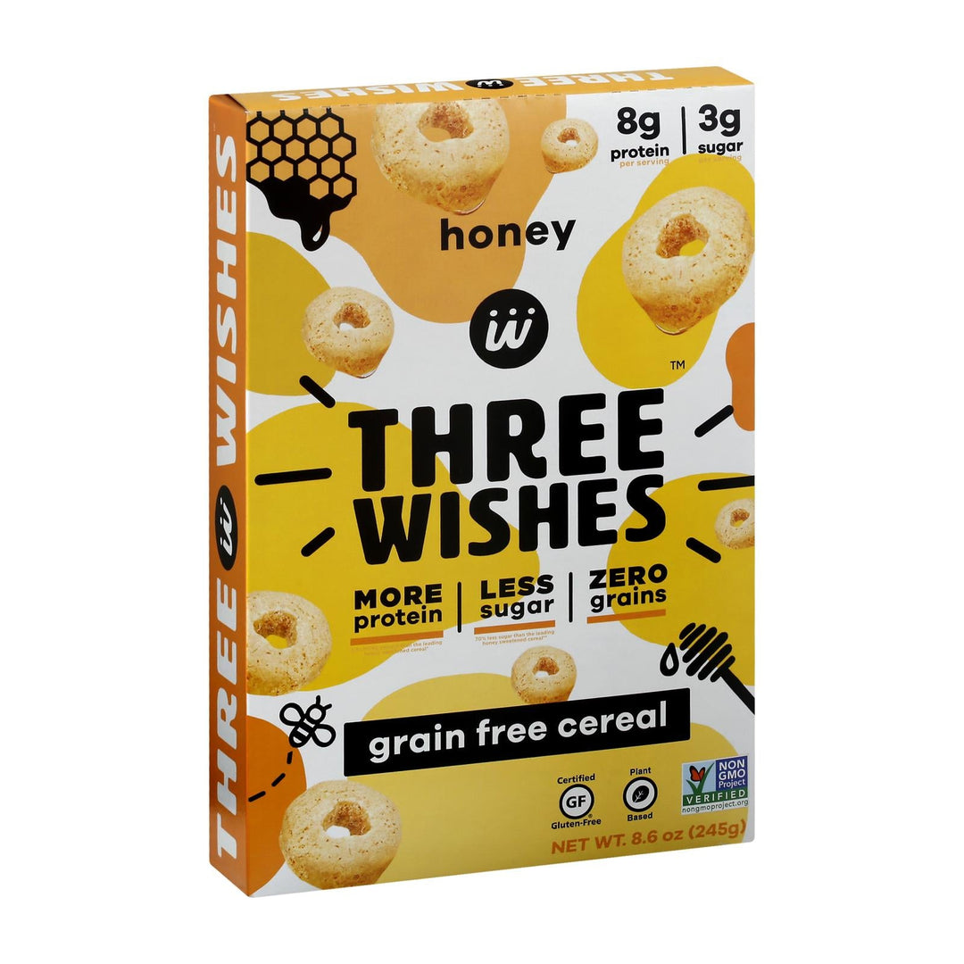 Three Wishes - Cereal Honey Gluten Free - Case Of 6 - 8.6 Oz - Maras Green