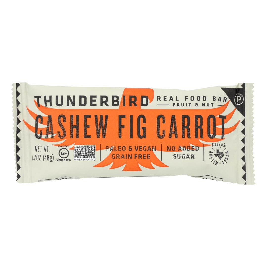 Thunderbird - Bar Cashew Fig Carrot - Case Of 12 - 1.7 Oz - Maras Green