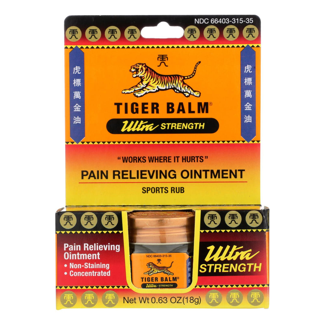 Tiger Balm Pain Relief Ointment - 0.63 Oz - Case Of 6 - Maras Green