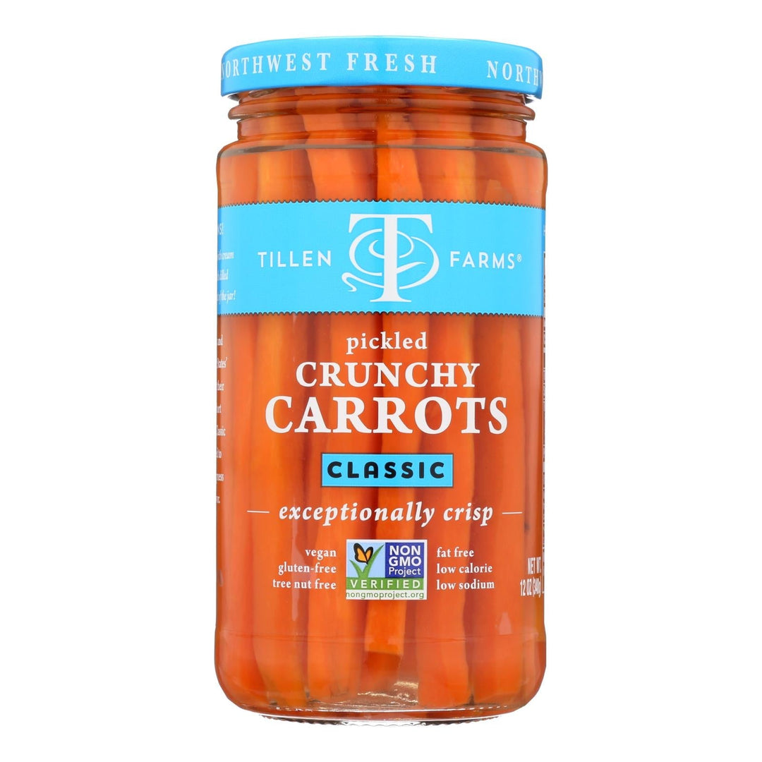Tillen Farms Carrots - Pickled - Crispy - 12 Oz - Case Of 6 - Maras Green