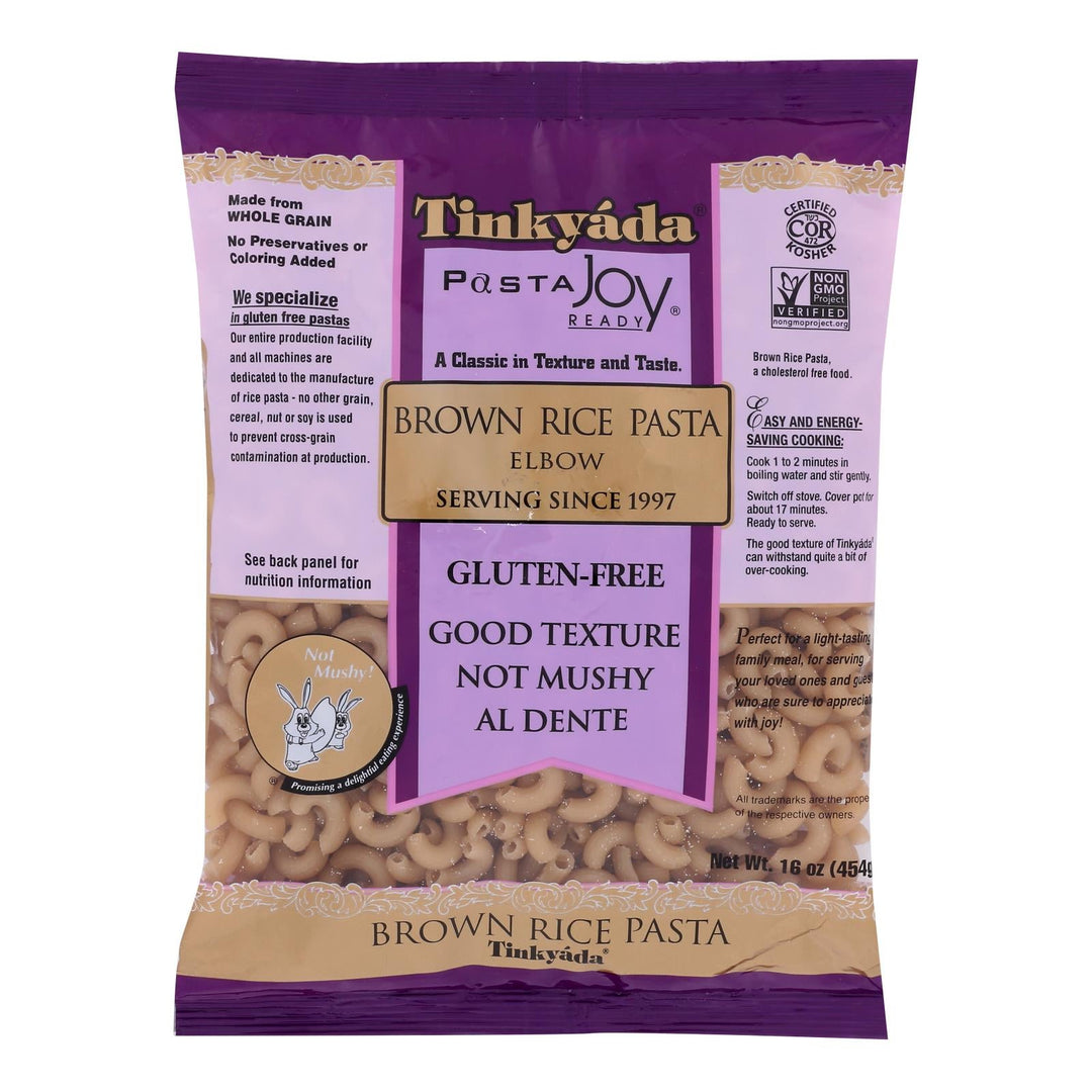 Tinkyada Brown Rice Elbows - Case Of 12 - 16 Oz - Maras Green