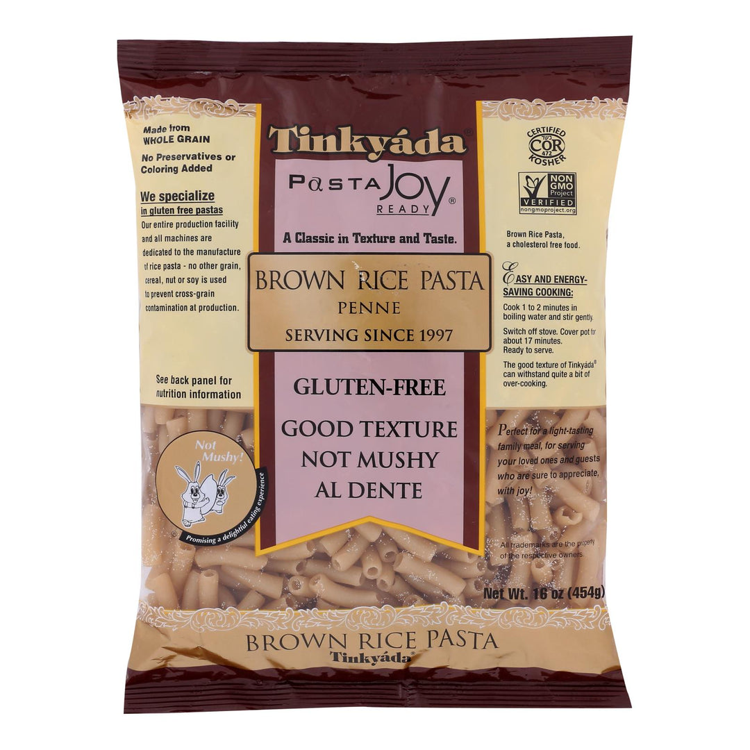 Tinkyada Brown Rice Penne - Case Of 12 - 16 Oz - Maras Green
