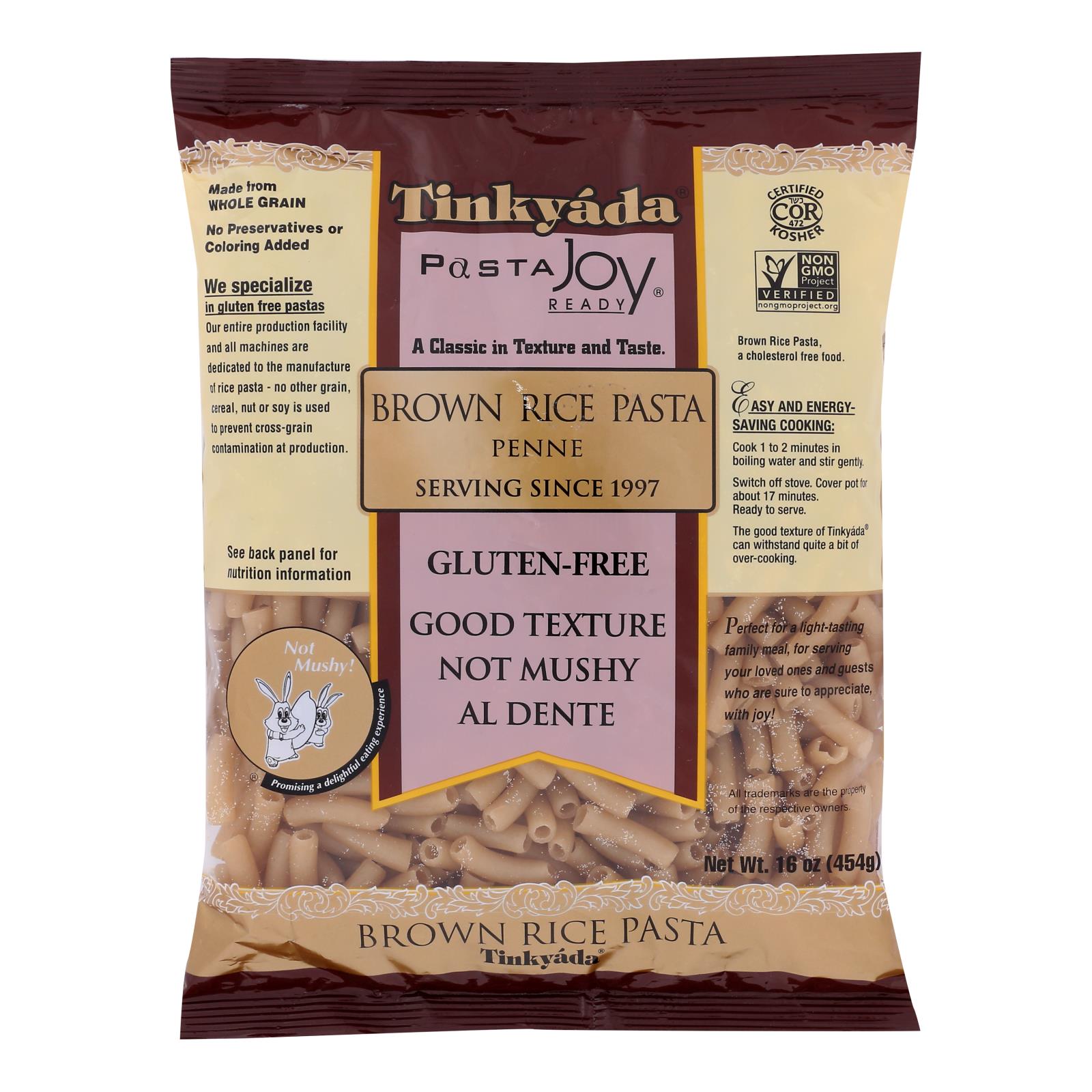 Tinkyada Brown Rice Penne - Case Of 12 - 16 Oz - Maras Green
