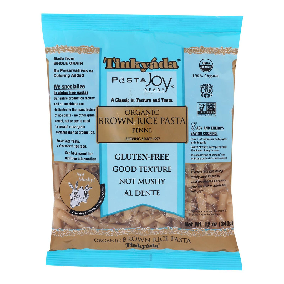 Tinkyada Organic Brown Rice Penne - Case Of 12 - 12 Oz - Maras Green