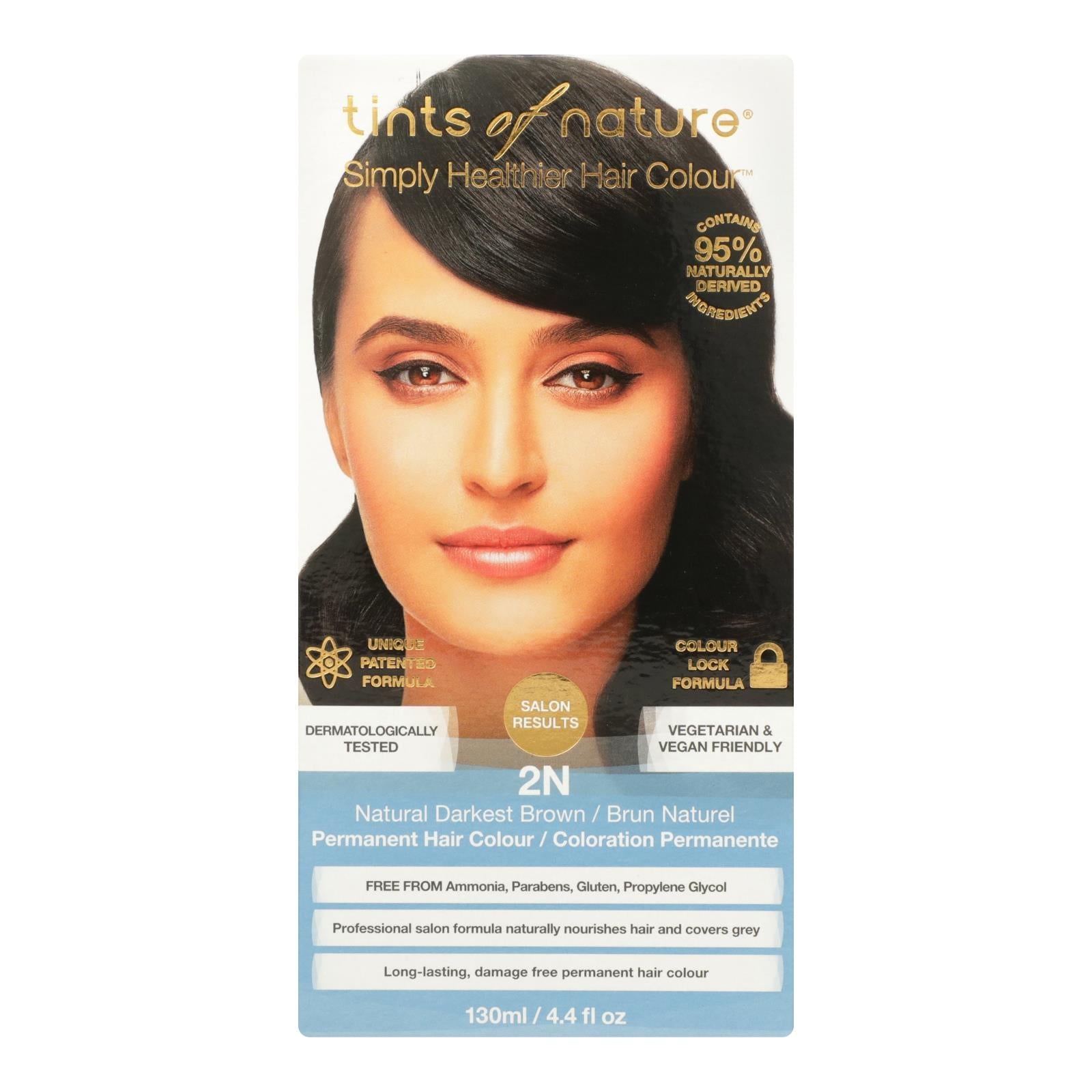 Tints Of Nature 2n Darkest Brown Hair Color - 1 Each - 4.4 Fz - Maras Green