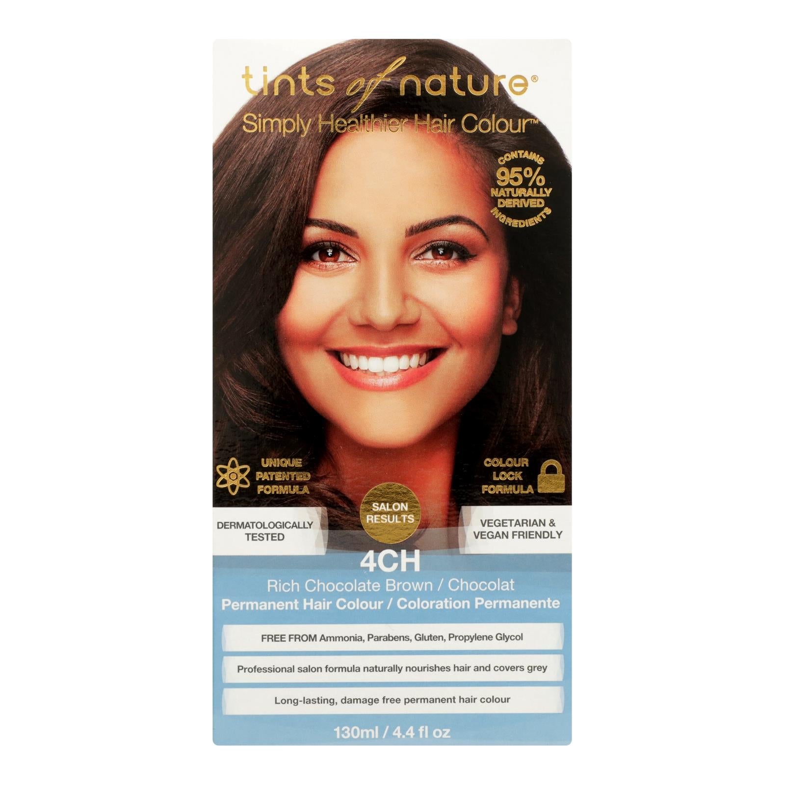 Tints Of Nature 4ch Rich Chocolate Brown Hair Color - 1 Each - 4.4 Fz - Maras Green