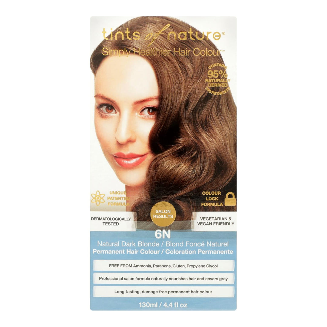 Tints Of Nature 6n Natural Dark Blonde Hair Color - 1 Each - 4.4 Fz - Maras Green