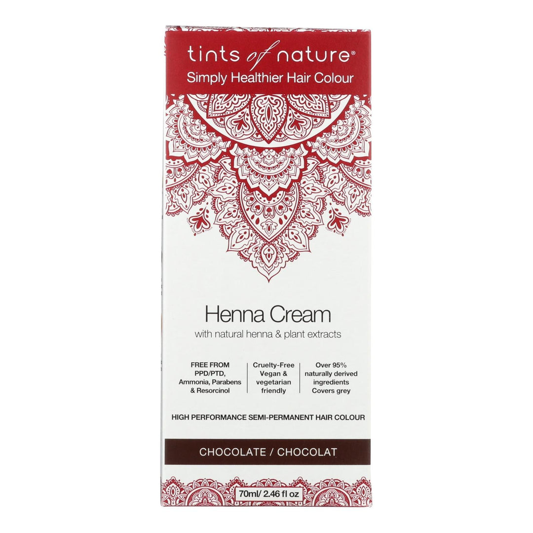Tints Of Nature - Henna Cream Chocolate - 2.46 Fz - Maras Green