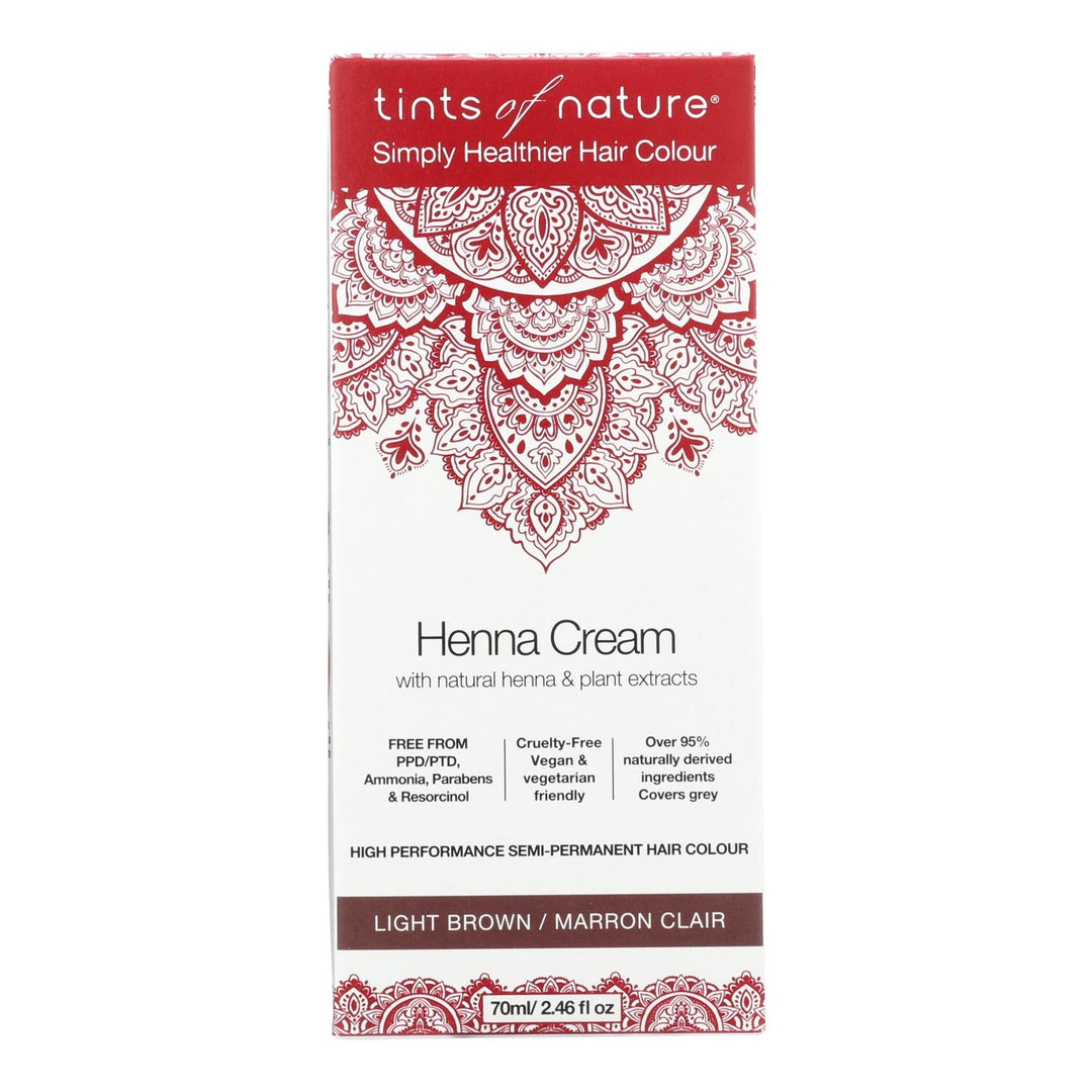 Tints Of Nature - Henna Cream Light Brown - 2.46 Fz - Maras Green