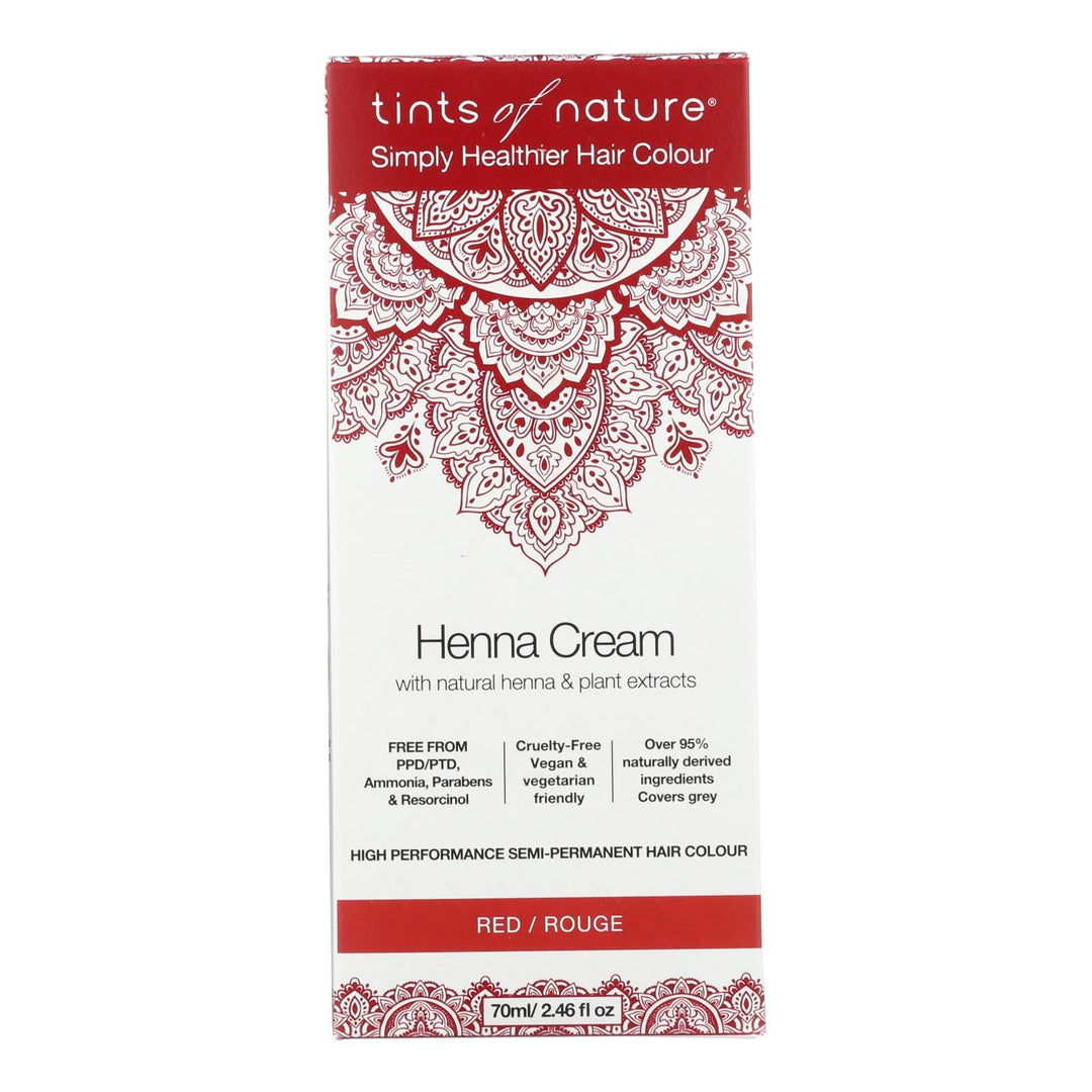Tints Of Nature - Henna Cream Red - 2.46 Fz - Maras Green