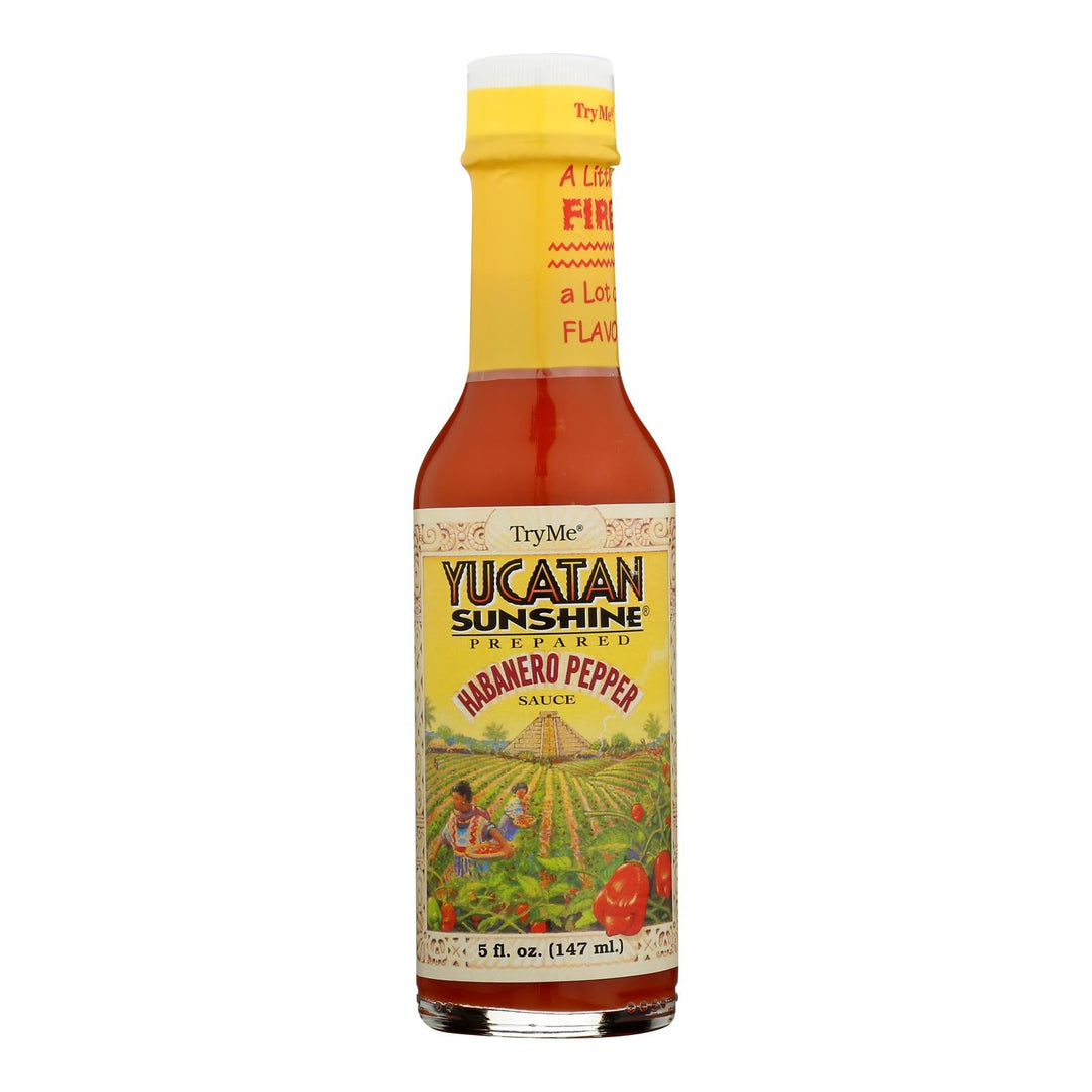 Try Me Yucatan Sunshine - Habanero Pepper Sauce - Case Of 6 - 5 Fl Oz. - Maras Green