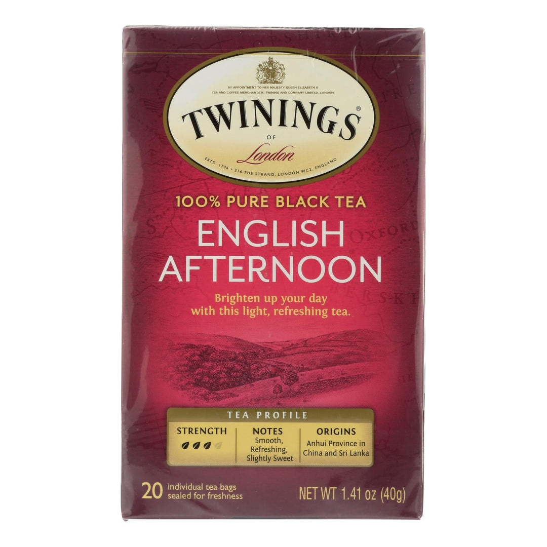 Twinings Tea Black Tea - English Afternoon - Case Of 6 - 20 Bags - Maras Green
