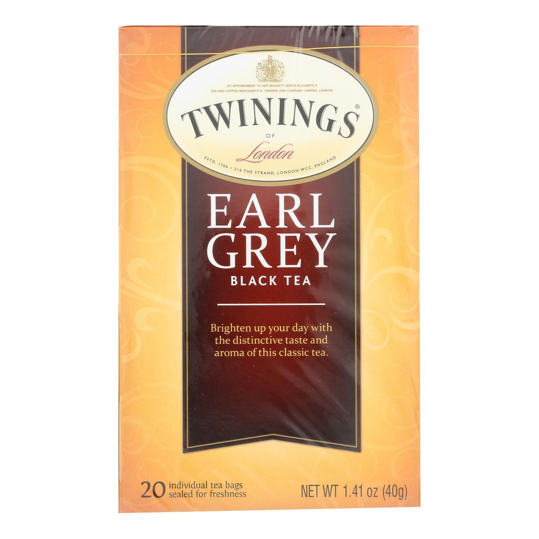 Twinings Tea Earl Grey Tea - Black Tea - Case Of 6 - 20 Bags - Maras Green