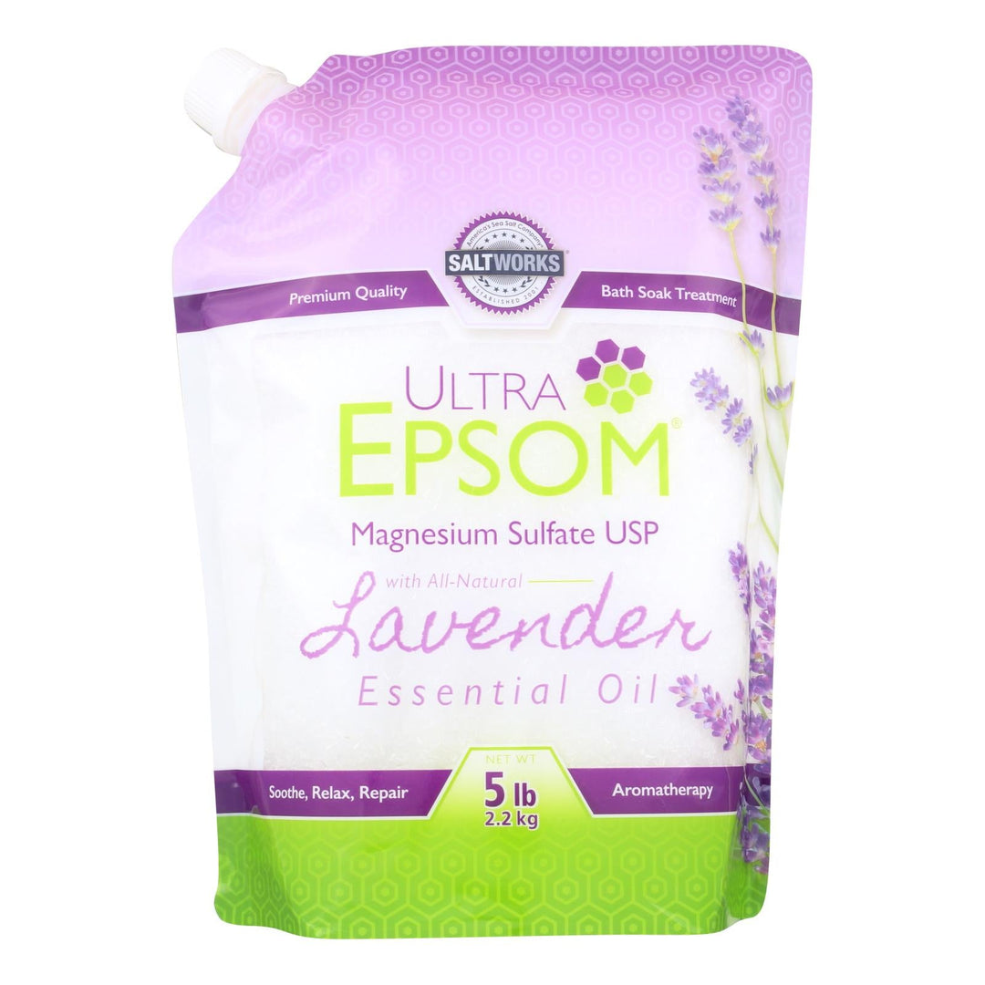 Ultra Epsom - Epson Salt Lavender - 1 Each - 5 Lb - Maras Green