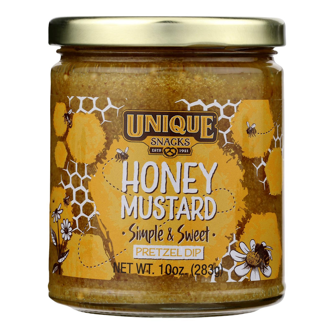 Unique Pretzels - Pretzel Dip Honey Mustard - Case Of 12 - 10 Oz - Maras Green
