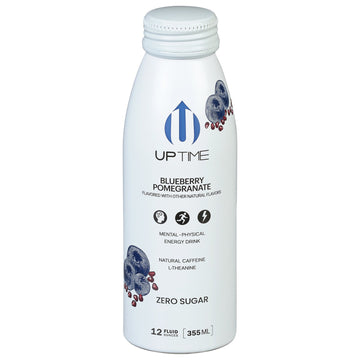 Uptime Energy - Energy Drink Blueberry Pom Ns - Case Of 12 - 12 Fz - Maras Green