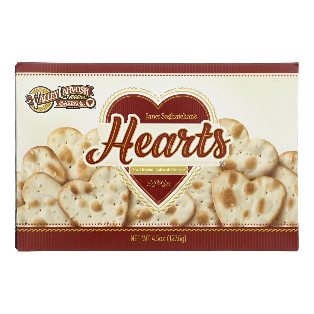 Valley Lahvosh - Hearts Original - Case Of 12 - 4.5 Oz - Maras Green