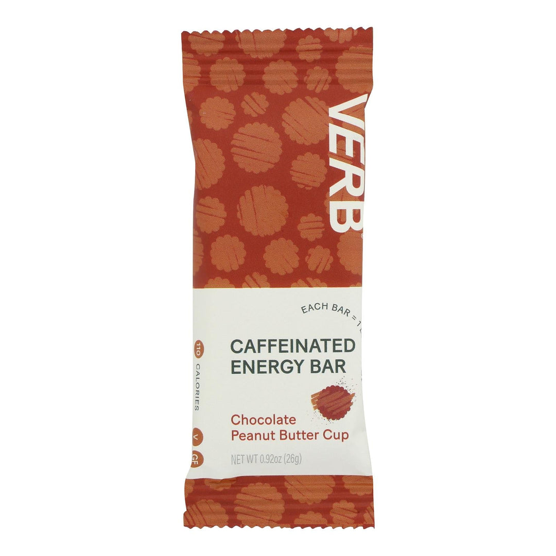Verb Energy - Energy Bar Chocolate Peanut Butter Cup - Case Of 16 - 0.92 Ounces - Maras Green
