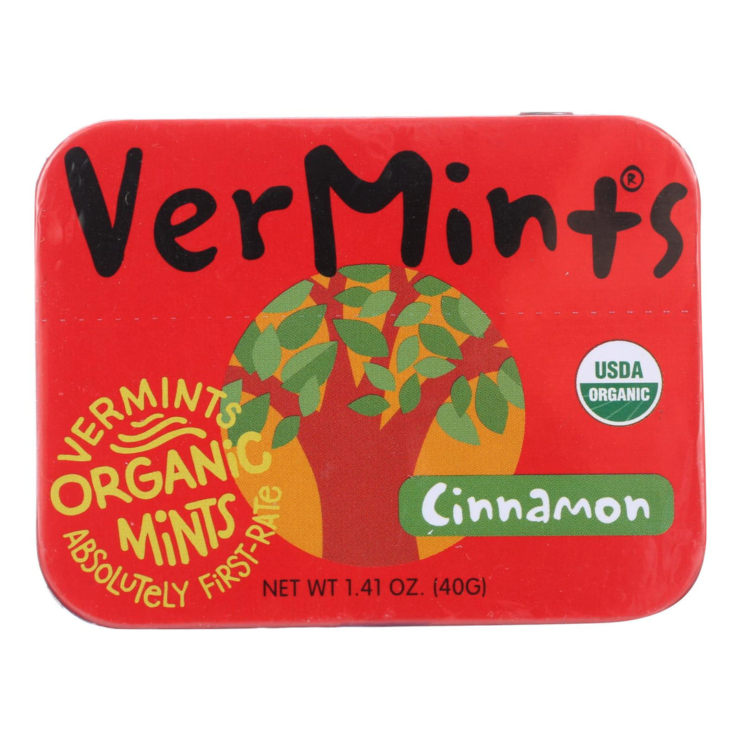 Vermints Breath Mints - All Natural - Cinnamint - 1.41 Oz - Case Of 6 - Maras Green