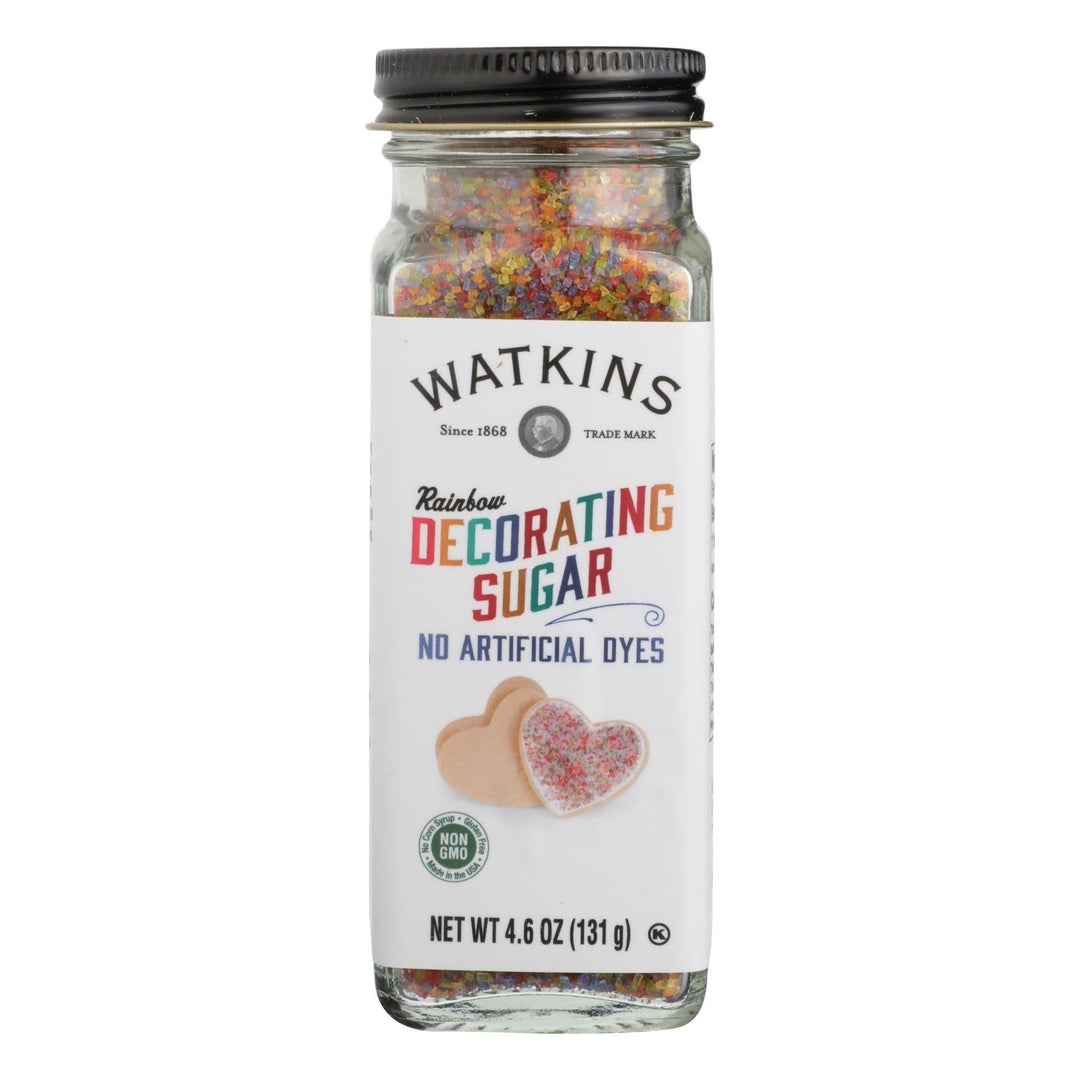 Watkins - Decorating Sugar Rainbow - Case Of 3 - 4.6 Oz - Maras Green
