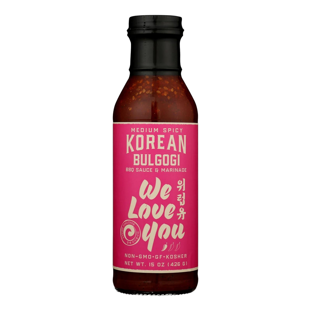 We Love You - Kor Bbq Sce&mrnd Medium Spicy - Case Of 6 - 15 Oz - Maras Green