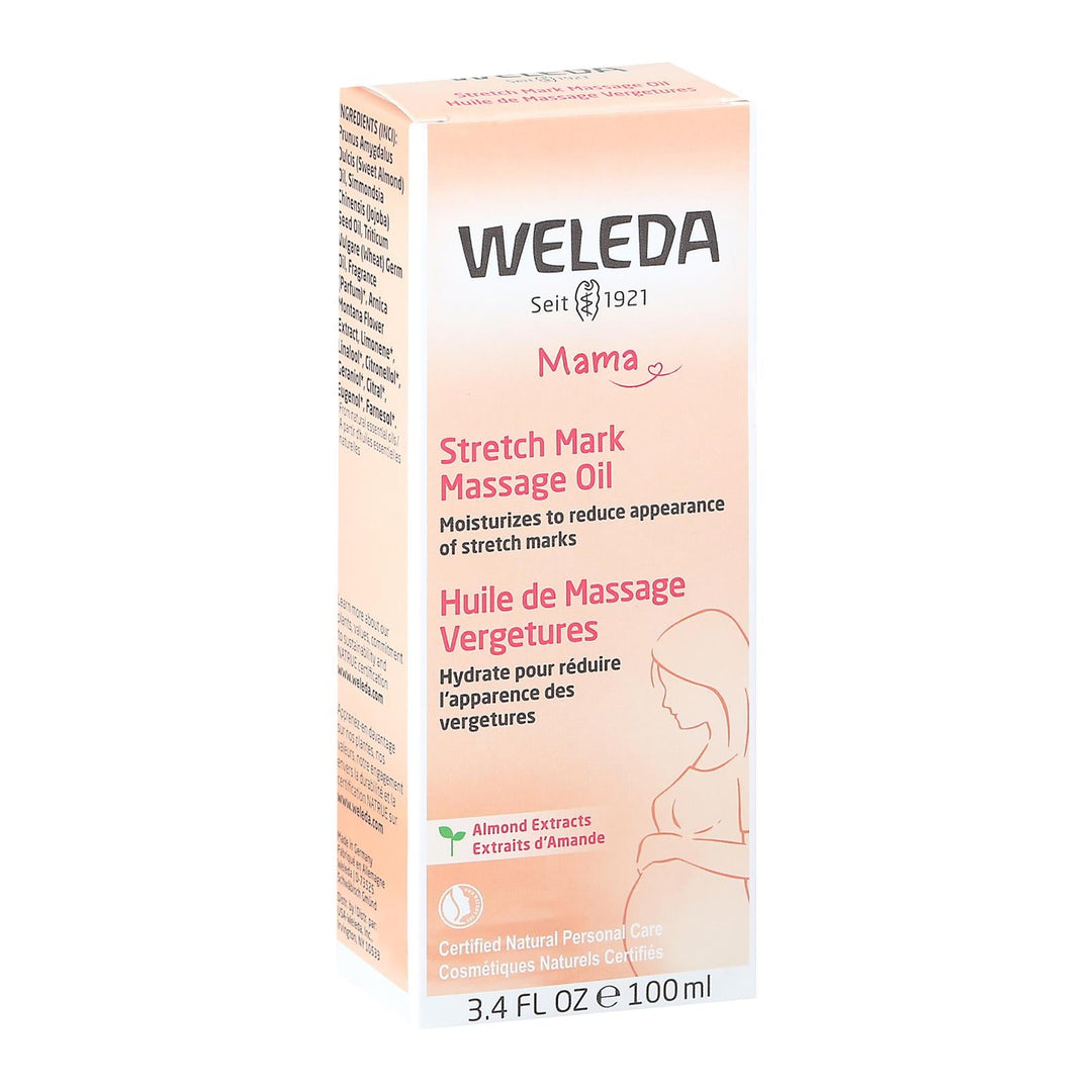 Weleda Stretch Mark Massage Oil - 3.4 Fl Oz - Maras Green