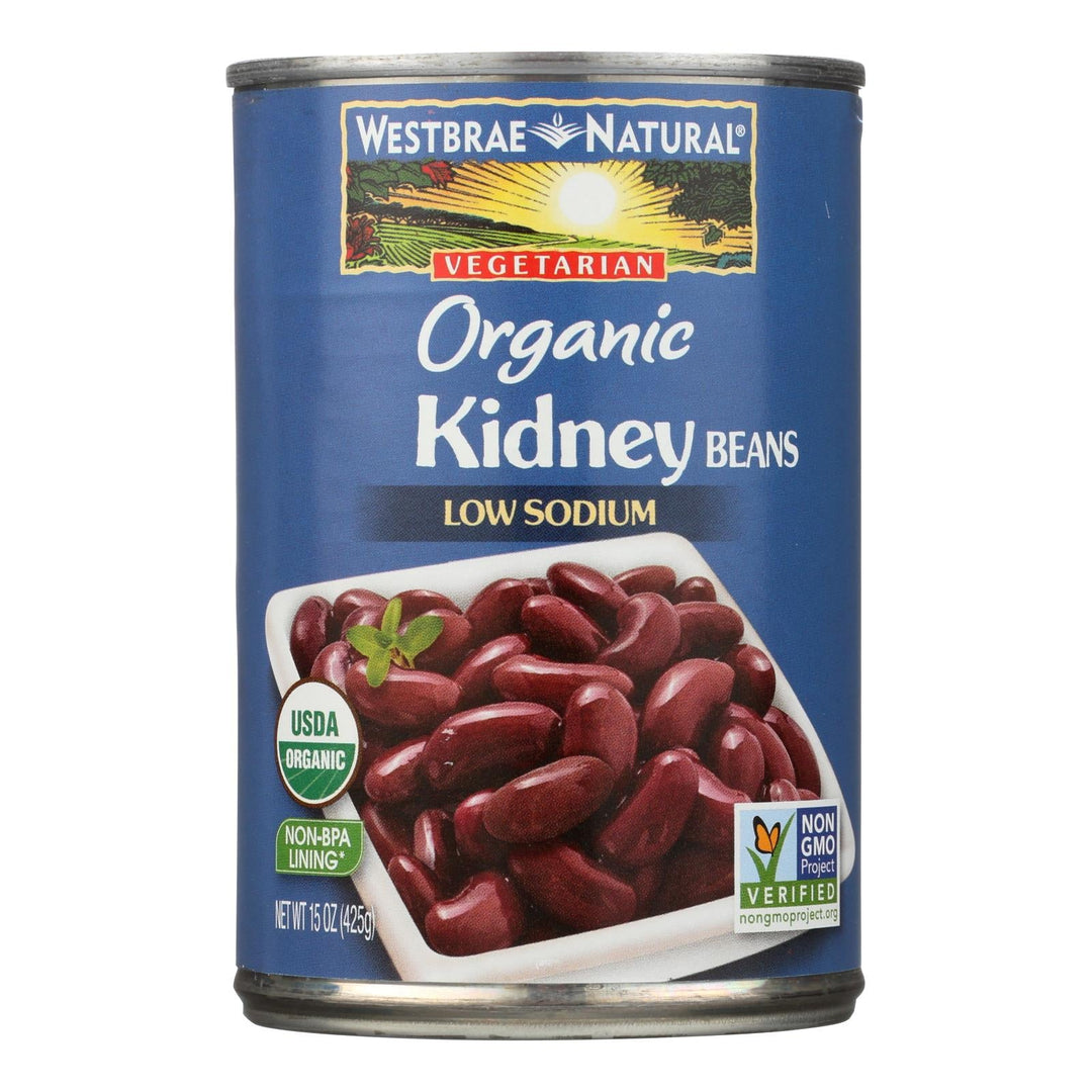 Westbrae Foods Organic Kidney Beans - Case Of 12 - 15 Oz. - Maras Green