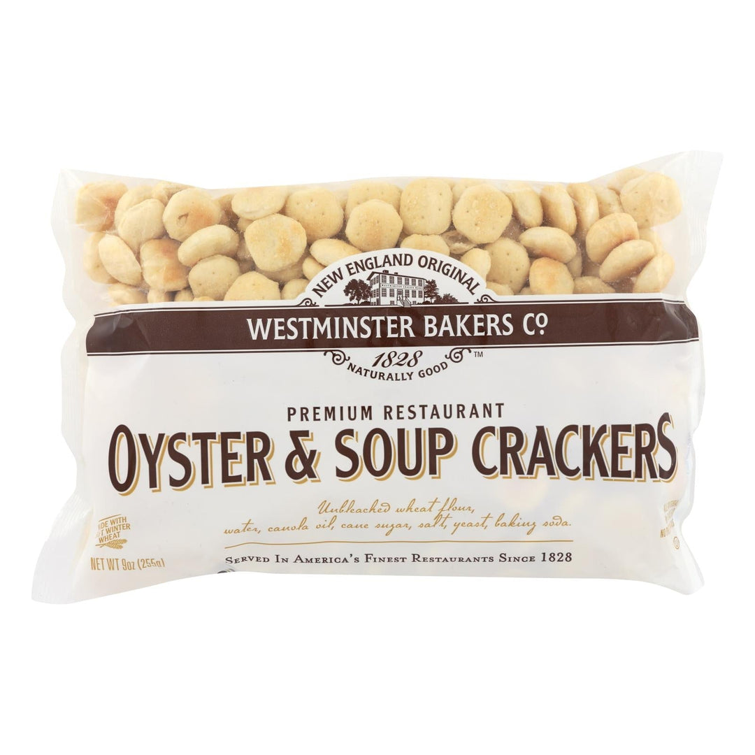 Westminster Cracker Co Oyster & Soup Crackers - Case Of 12 - 9 Oz - Maras Green