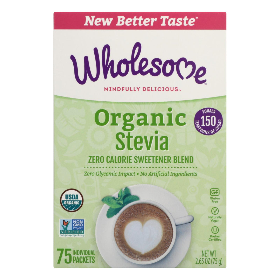 Wholesome Sweeteners Stevia - Organic - 75 Count - Case Of 6 - Maras Green
