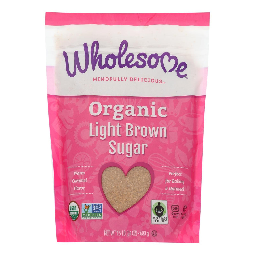 Wholesome Sweeteners Sugar - Organic - Light Brown - 24 Oz - Case Of 6 - Maras Green