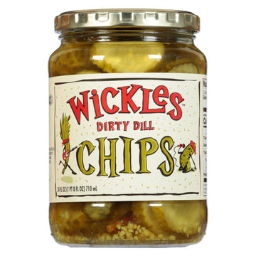 Wickles Dill Chips - Case Of 6 - 24 Oz - Maras Green