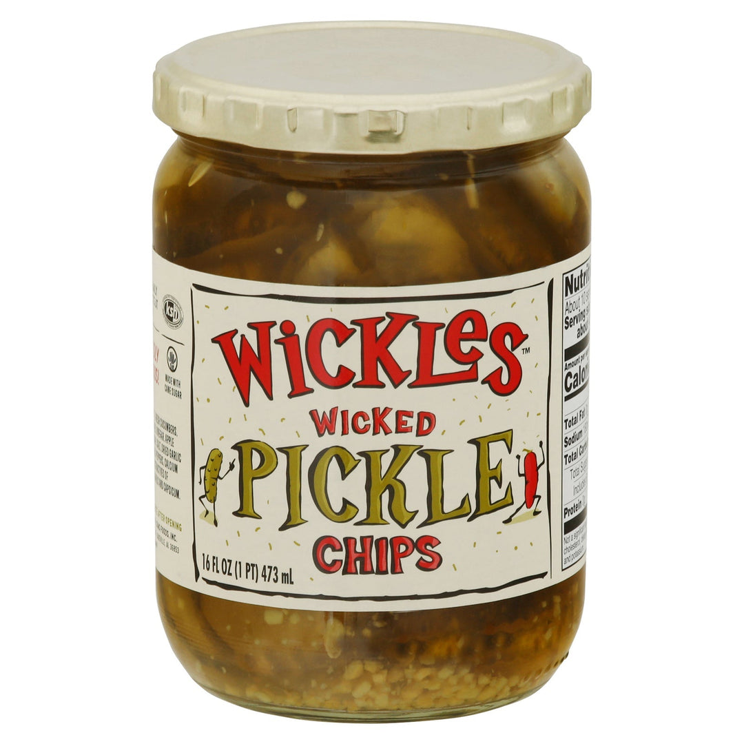 Wickles Pickle Chips - Case Of 6 - 16 Oz - Maras Green