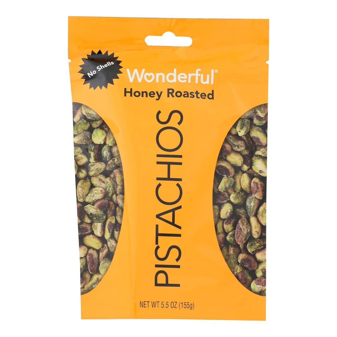 Wonderful Pistachios - Pistachios Hny Roasted No Sh - Case Of 10 - 5.5 Oz - Maras Green