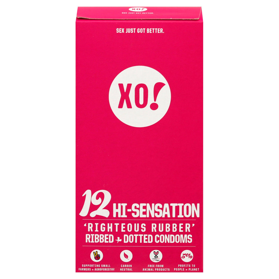 Xo! - Condoms Hi - sensation - Case Of 8 - 12 Ct - Maras Green