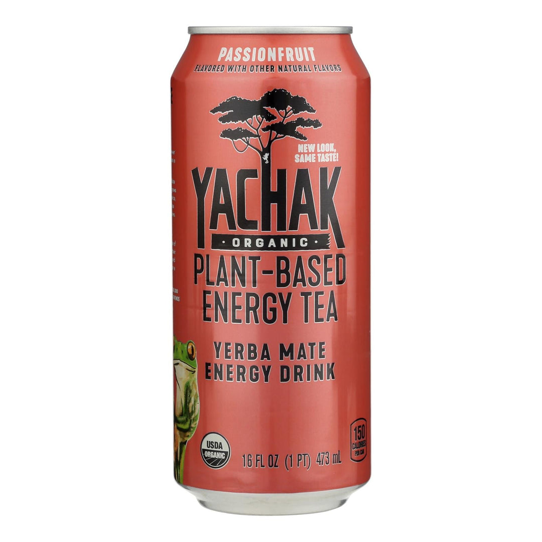Yachak - Yerba Mate Pasnfruit - Case Of 12 - 16 Fz - Maras Green