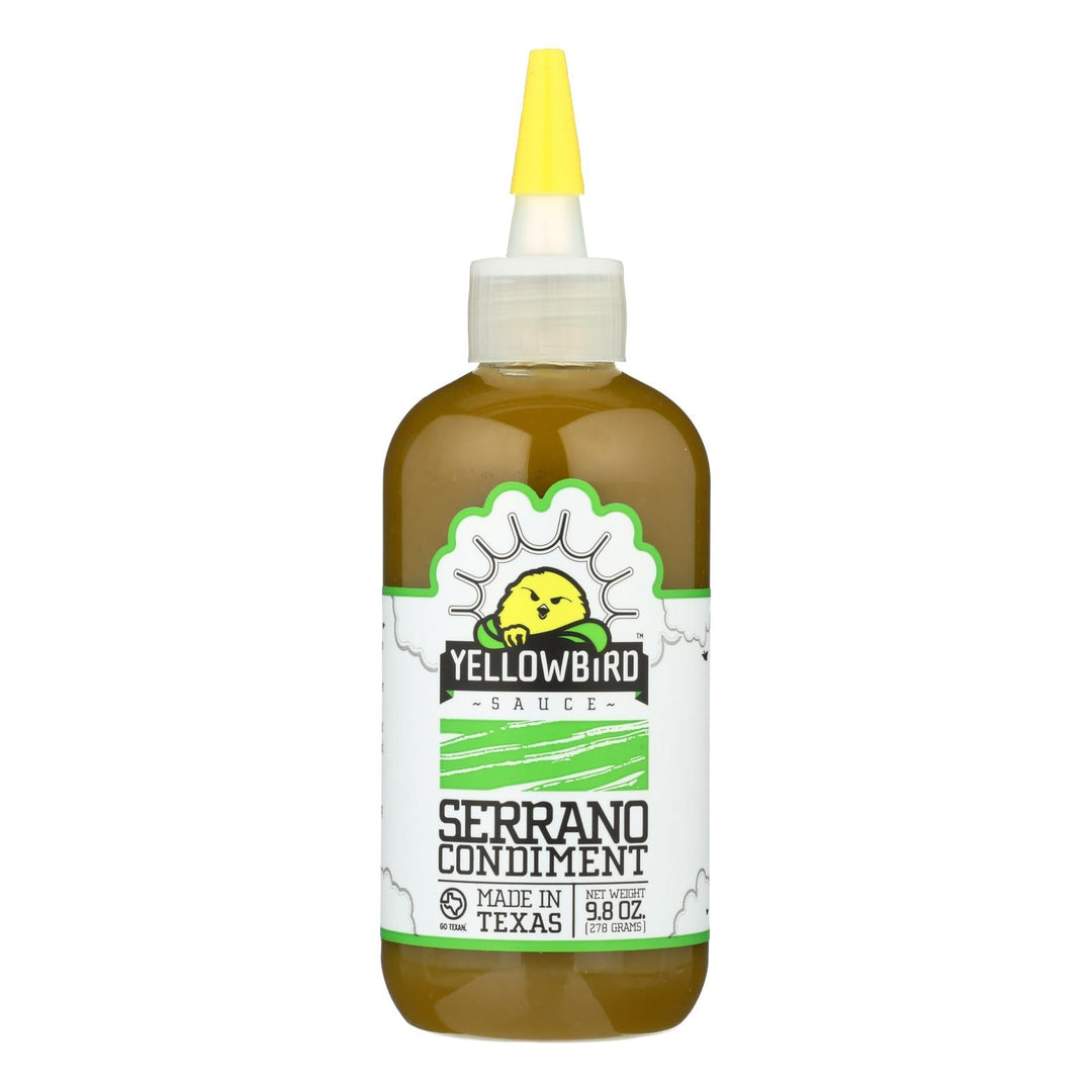Yellowbird Sauce - Serrano - Case Of 6 - 9.8 Oz - Maras Green