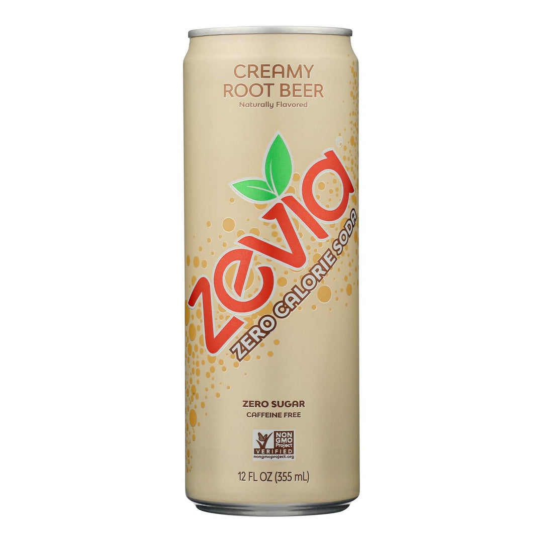 Zevia - Soda Creamy Root Beer - Case Of 12 - 12 Fz - Maras Green