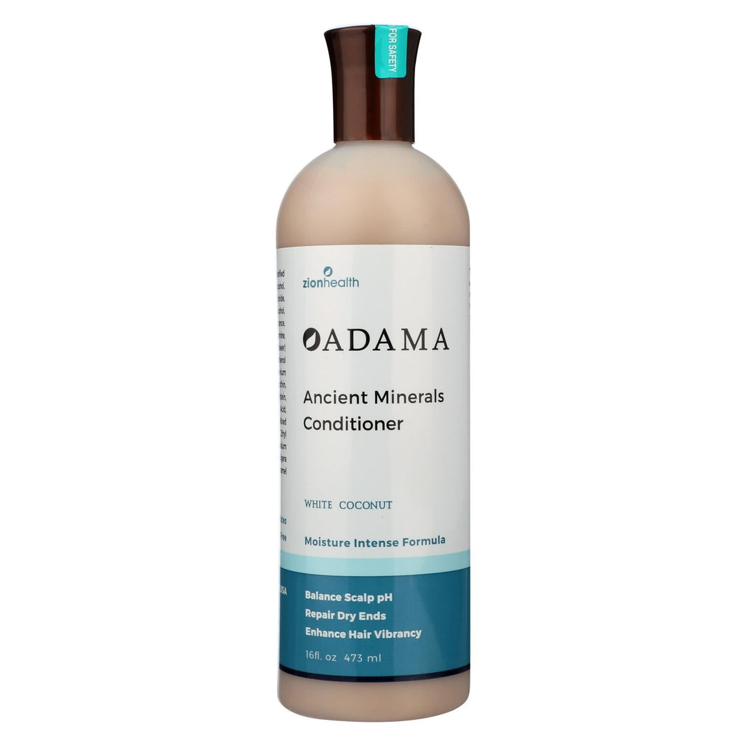 Zion Health Adama Minerals Anti Frizz Conditioner - White Coconut - 16 Fl Oz - Maras Green