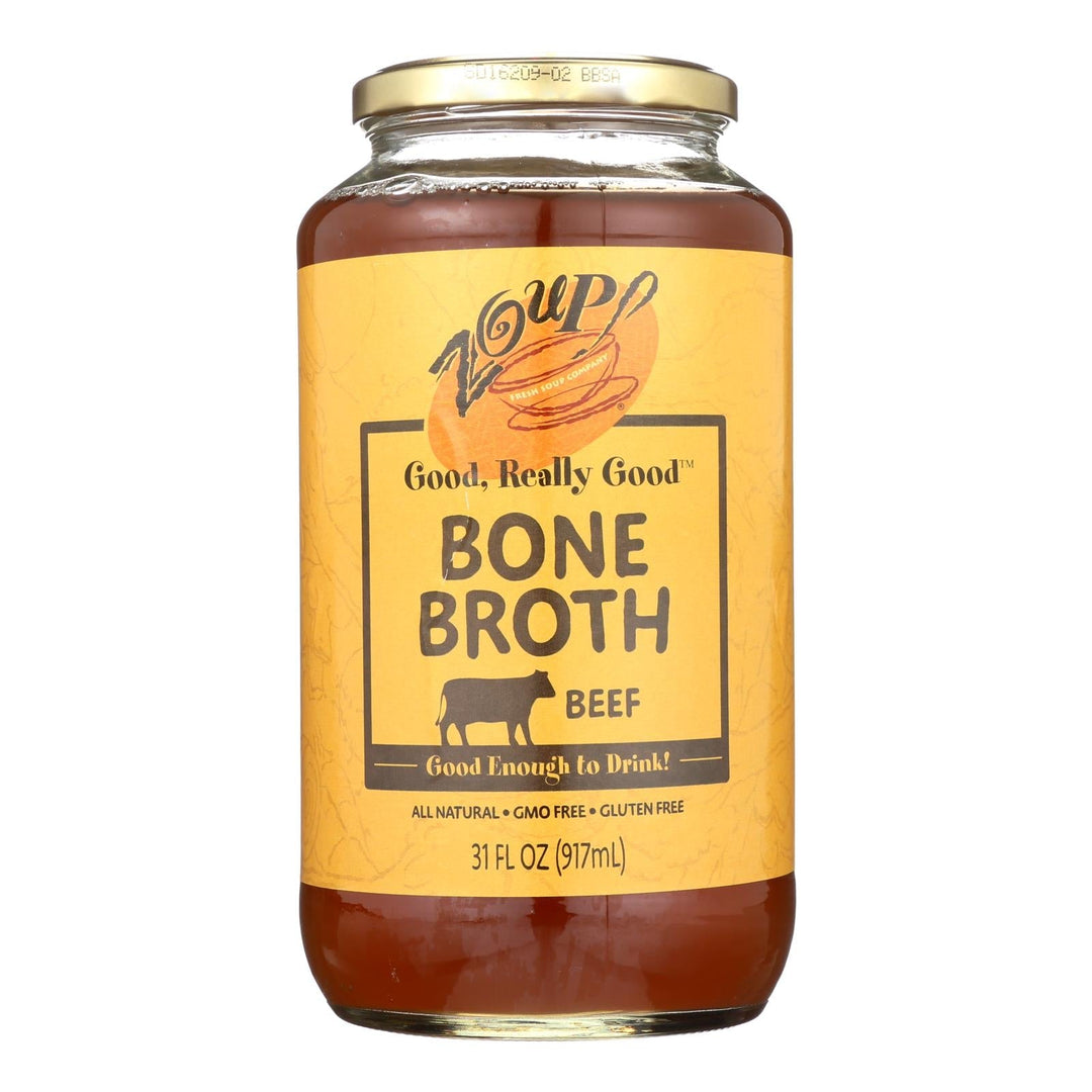 Zoup! Good Really Good - Bone Broth - Beef - Case Of 6 - 31 Fl Oz. - Maras Green