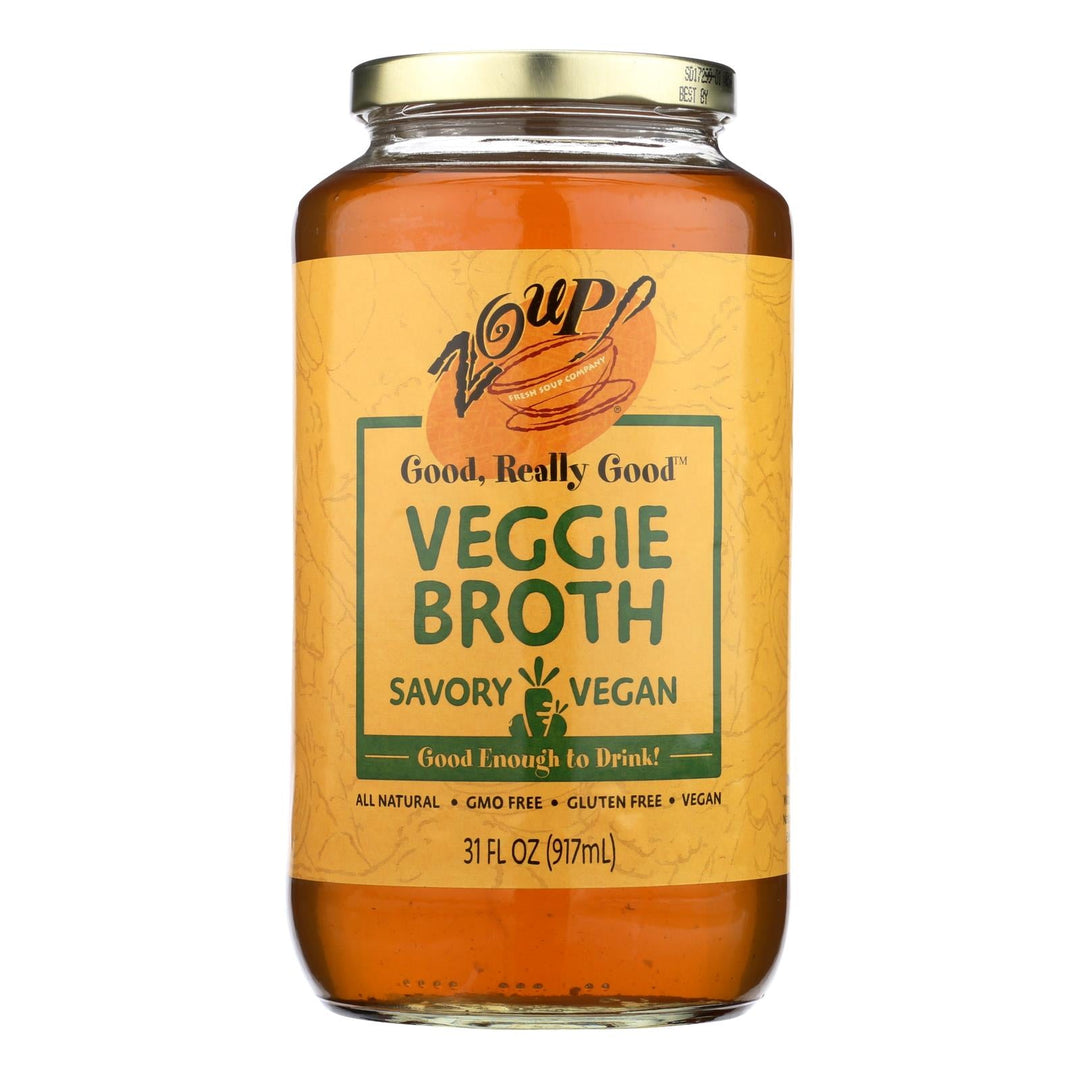Zoup! Good, Really Good Zoup, Good, Really Good, Veggie Broth - Case Of 6 - 31 Fz - Maras Green