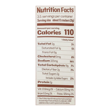 From The Ground Up Everything Snacking Crackers - Case Of 6 - 3.5 Oz - Maras Green