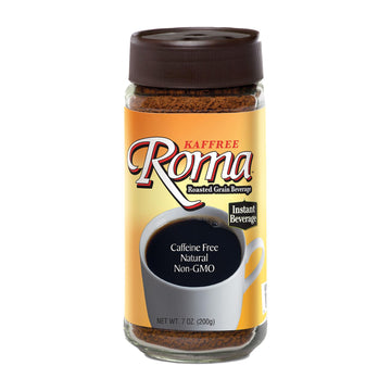 Kaffree Instant Roasted Grain Beverage - Roma - Case Of 6 - 7 Oz. - Maras Green